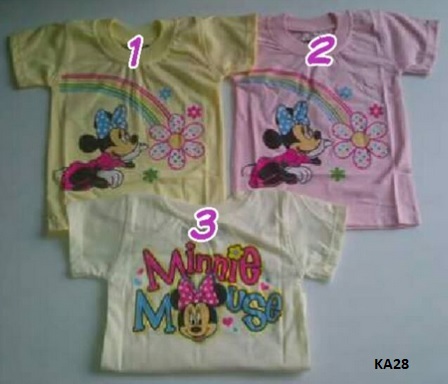 t shirt anak minnie mouse